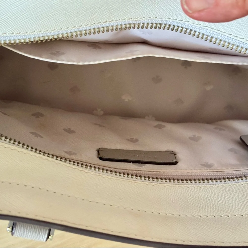 Kate Spade New York Cameron Street Candace Satchel Blush/Stone Saffiano Leather